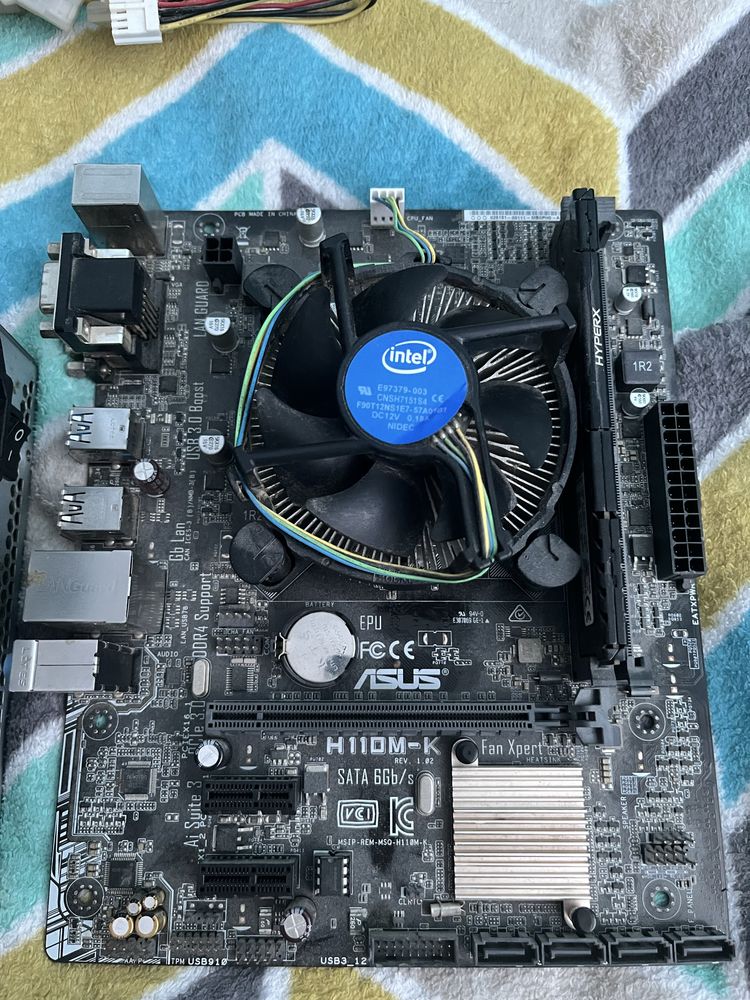 комплект asus h110m-k +проц +ссд +озу +бп