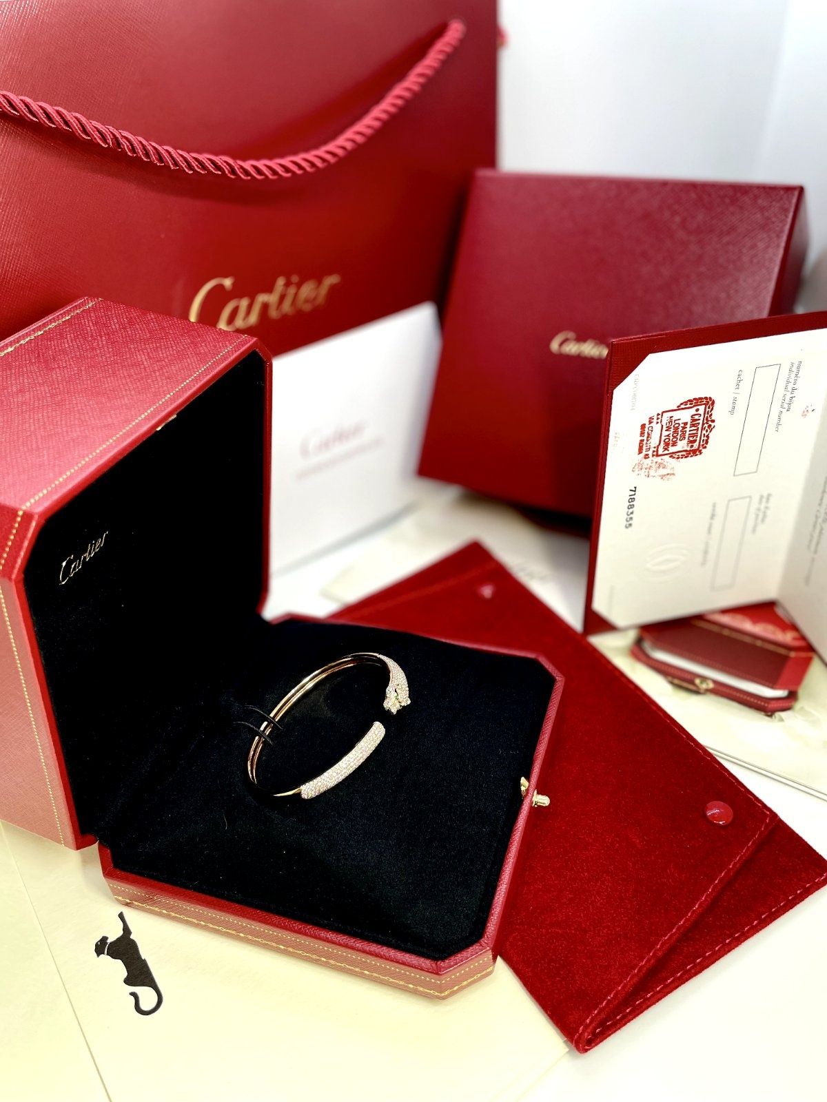 Золотой Браслет Panthere DE Cartier