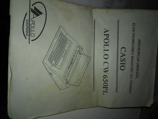 Elektroniczna Maszyna do pisania Casio Apollo CW-650