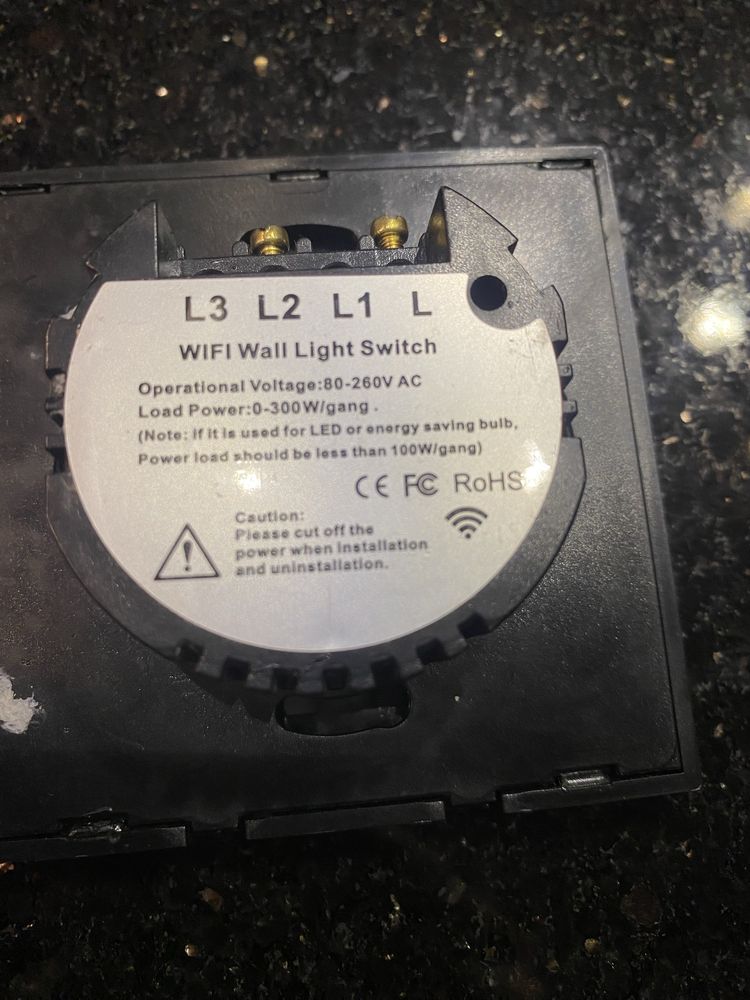 Wifi wall light switch włącznik światła