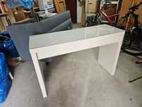 Rezerwacja do 24.06: Toaletka / biurko IKEA MALM 121x41x78 biała