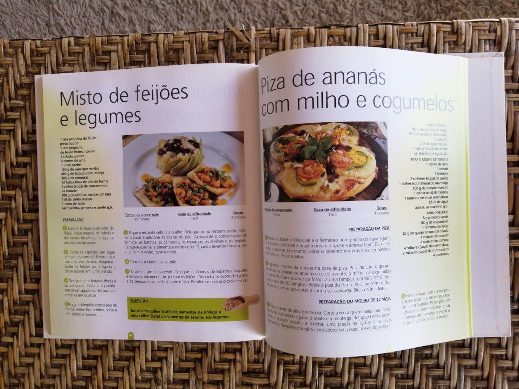 Livro Cozinha Vegetariana, a alternativa saudável