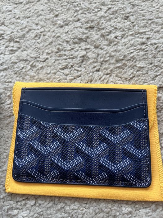 Carteita Goyard Azul Marinho