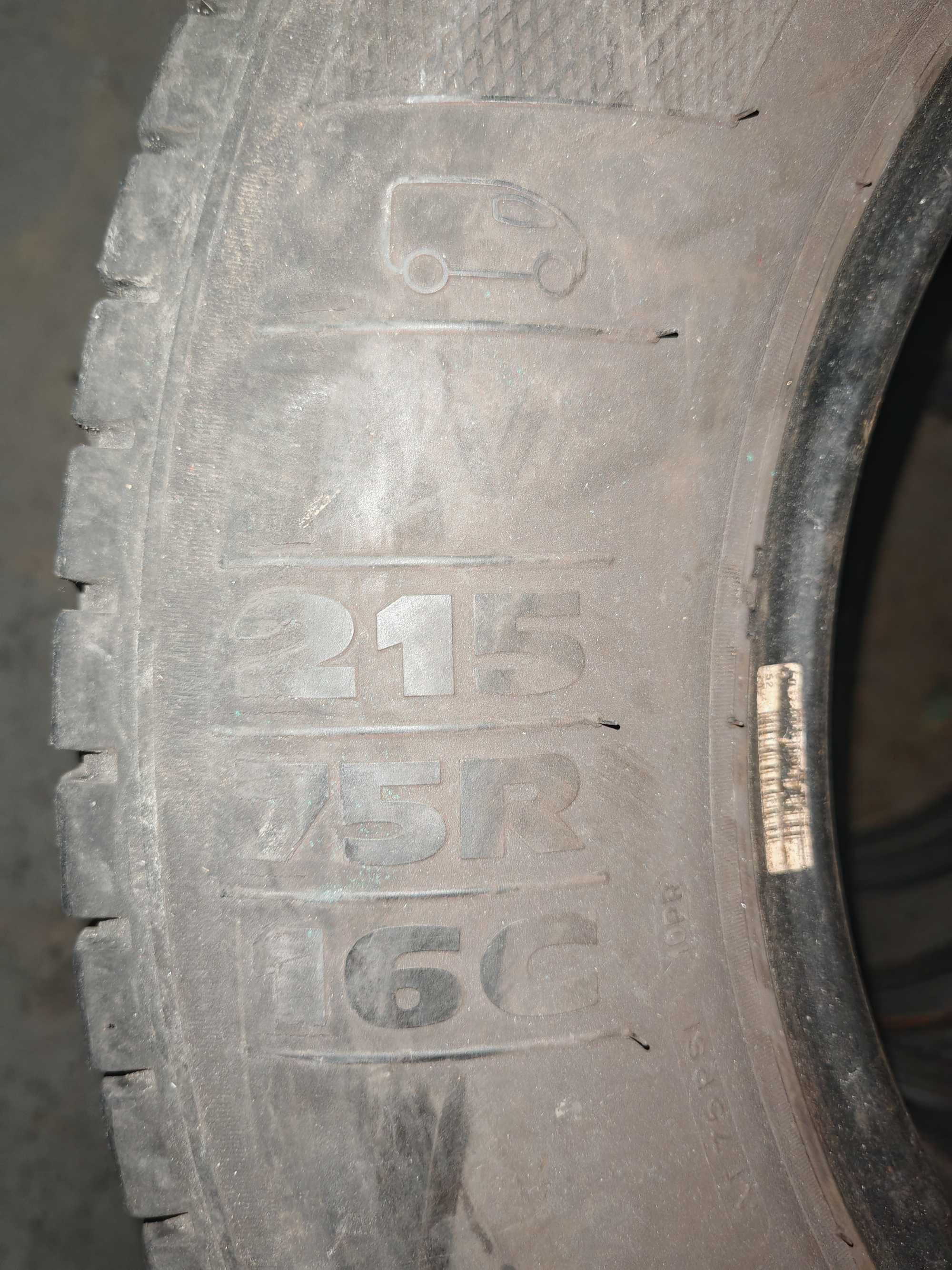 Sprzedam opony KLEBER TRANSPRO 215/75R/16C. Komplet opon.
