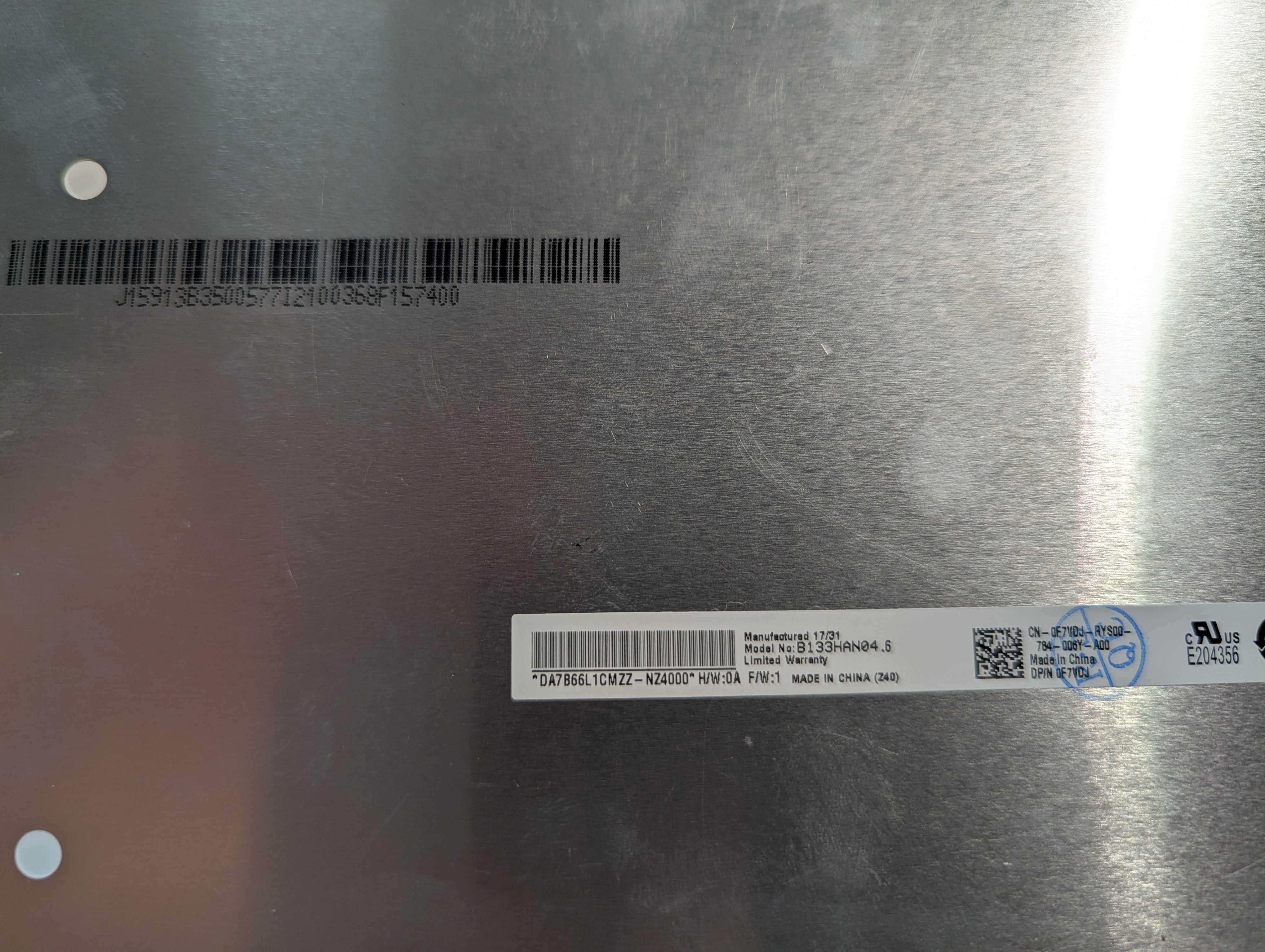 IPS матриця AUO B133HAN04.6 B133HAN04.9 13.3 FHD 30pin