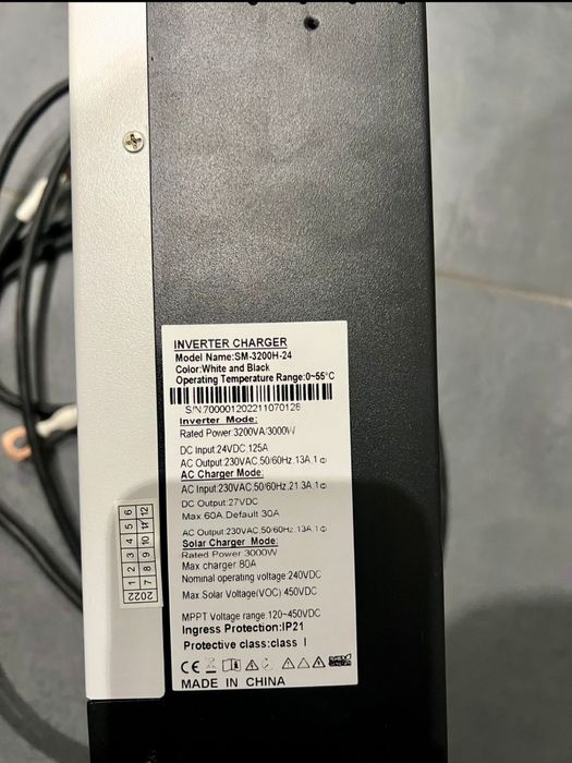 Комплект резервного живлення з інвертором та акумуляторами