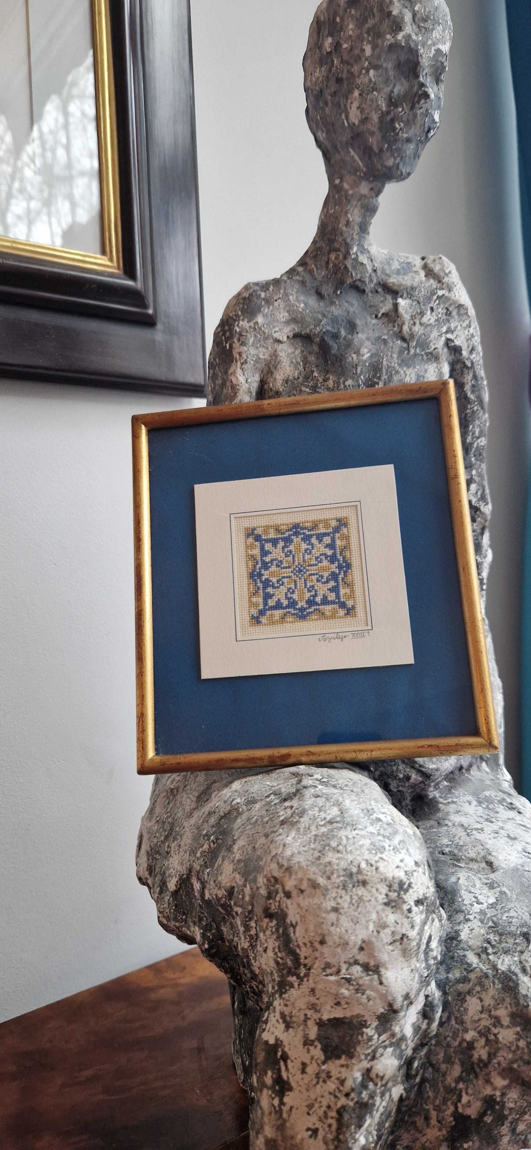 Haft mandala antyk dekor Azulejo XVIII PORTUGALIA