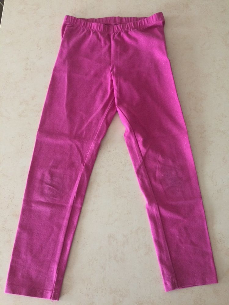 Legginsy jesienne dziewczęce długie rozmiar 122-128 cm 7-8 lat.