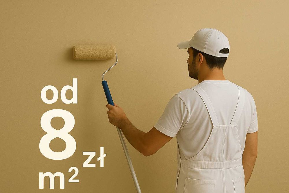 Malowanie ścian od 8 zł/m2 Kraków