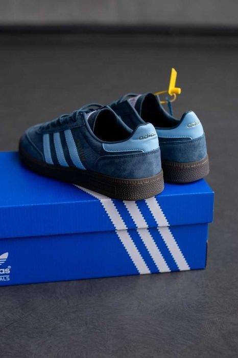 Мужские кроссовки Adidas Spezial Handball Blue Premium. 40-45