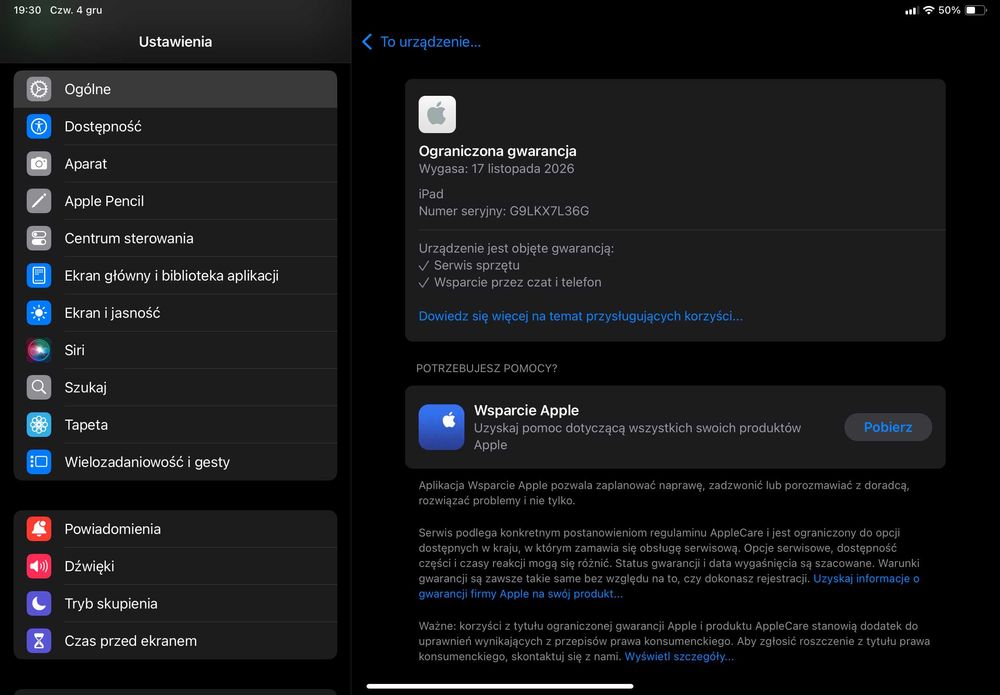 Nowy! Apple iPad 10gen 10.9" 256GB Cellular + etui + szkło