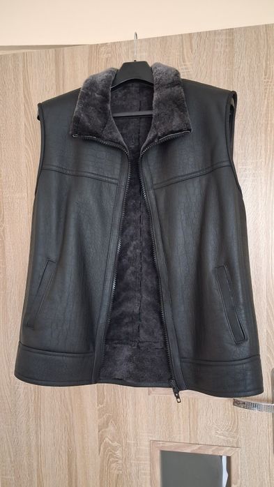 Kamizelka skórzana serdak