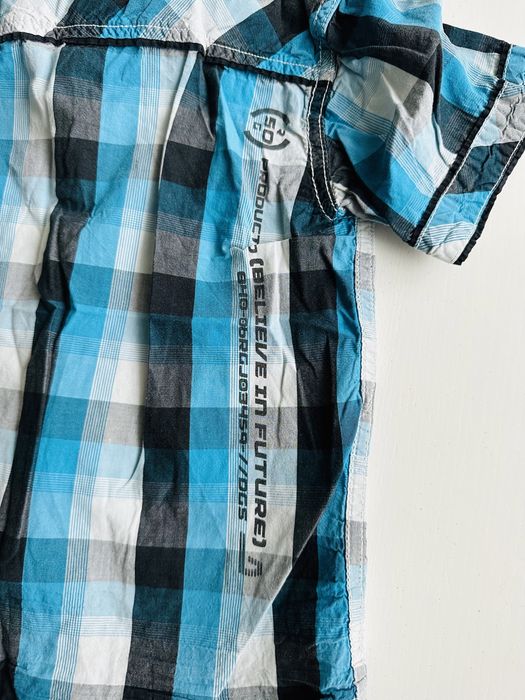 Koszula w kratę 116cm 6lat dla chłopca sportowa casual do jeansów#1595