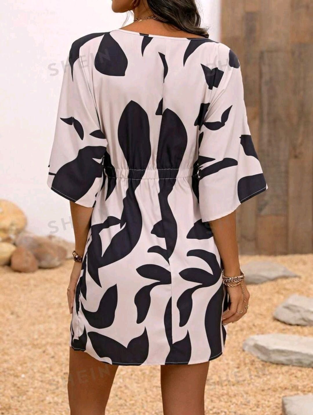 Nowa piękna sukienka kimono XL wzory nietoperz wygodna