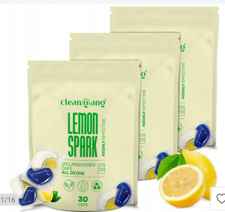 Kapsułki do zmywarki all in one lemon  power 30 sztuk niemieckie 12 w1