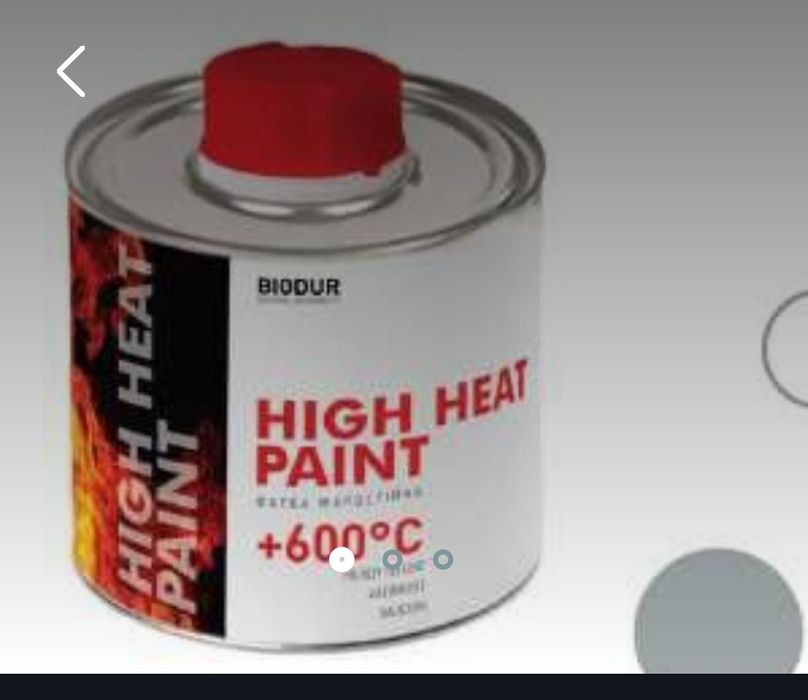 Жаростойкая краска-грунт, серебро