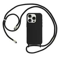 Strap Silicone Case Do Iphone 14 Pro Wzór 1 Czarny