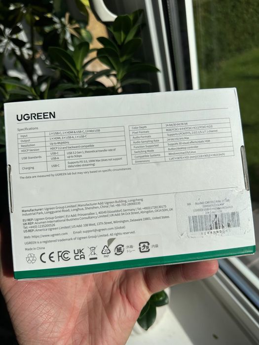 Wieloportowy adapter Ugreen CM731 Hub USB-C 7w1 HDMI 100W czarny