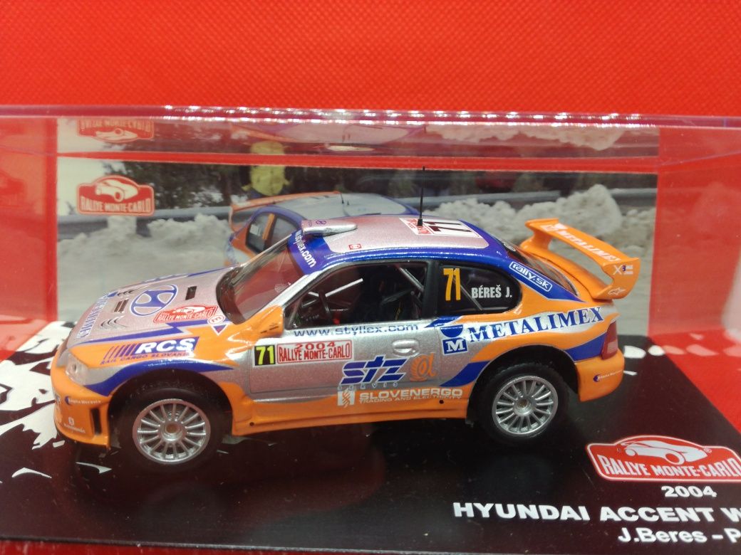 N.36 Miniaturas 1/43 Hunday Rallies 7 modelos Estado novo