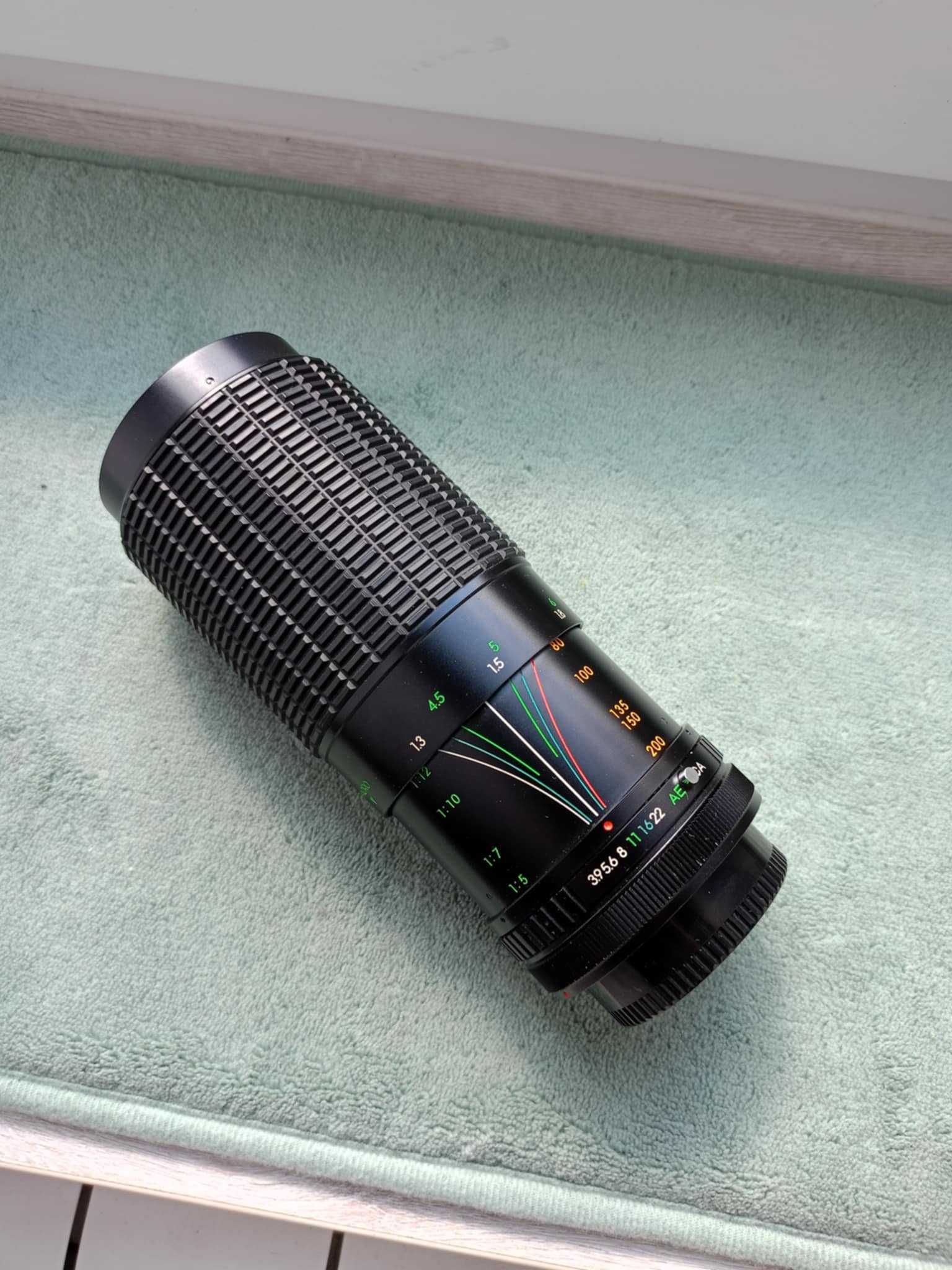 Obiektyw KALIMAR MC Auto Zoom 1:3,9/80-200MM Made in Korea
