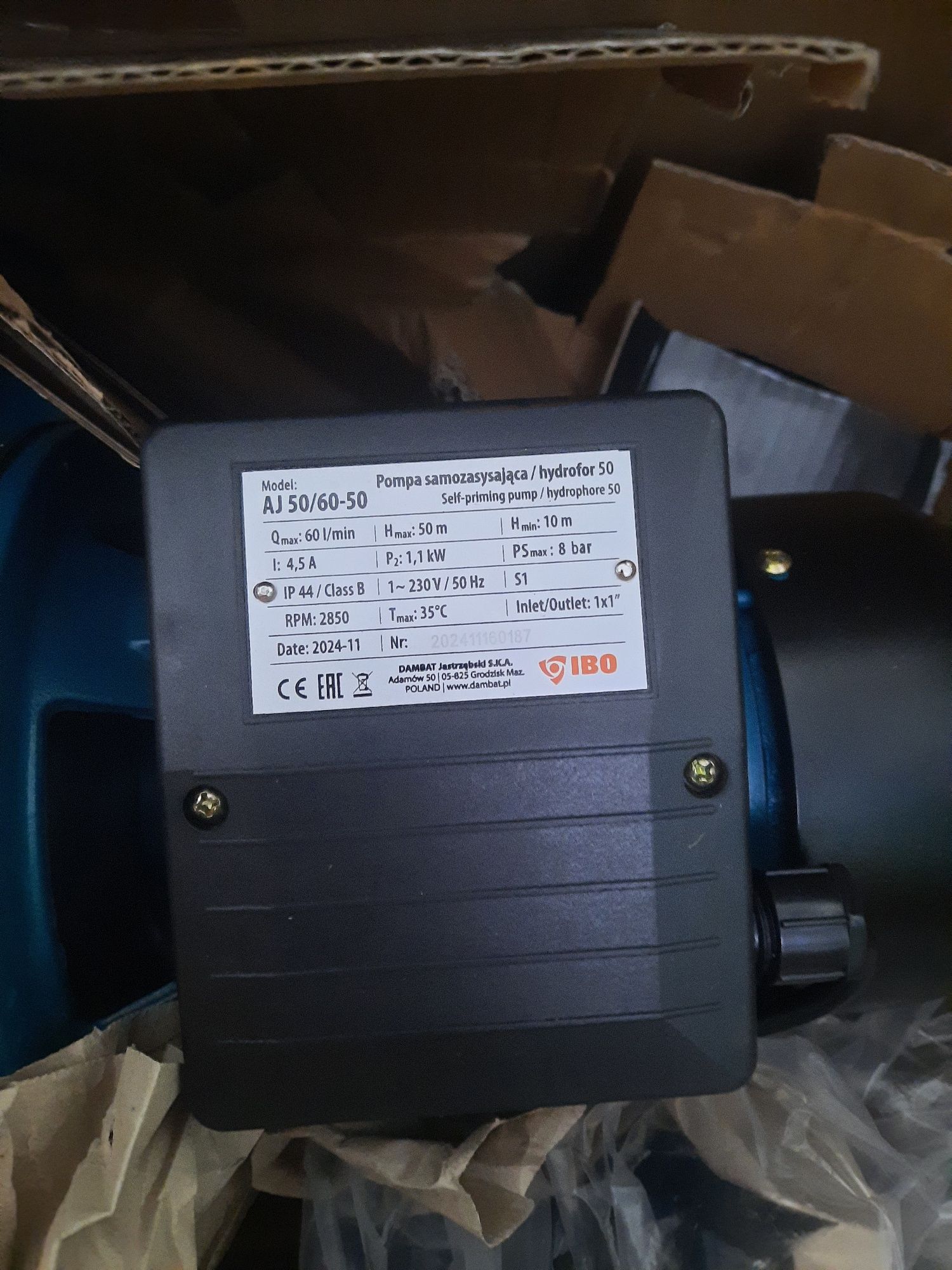 Hydrofor 50l nowy