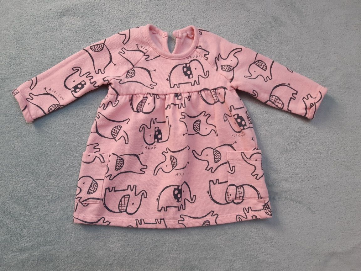 PAKA sukienka bluzeczki 6-9 74cm dres disney myszka PACZKA