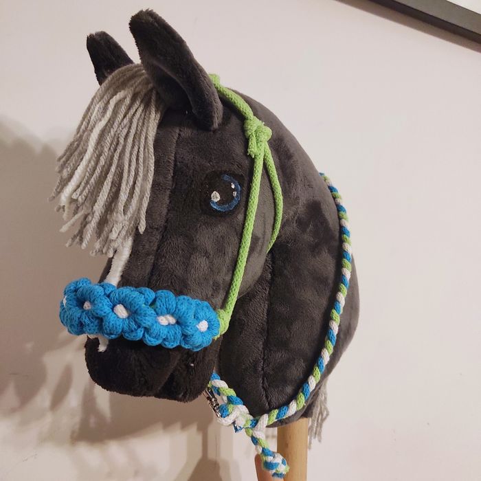 Halter dla hobby horse kwiatuszki stokrotki