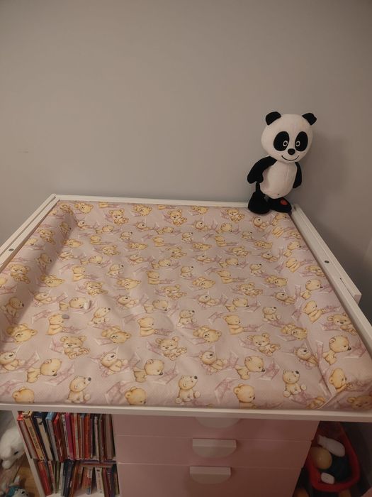 Trocador, branco branco/com 3 gavetas, 90x79x100 cm