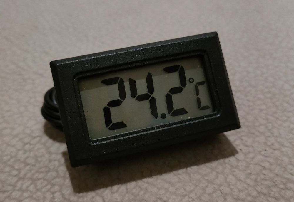 Termometr cyfrowy z zewnętrznym wodoodpornym nierdzewnym czujnikiem