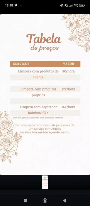 Limpezas domésticas e AL