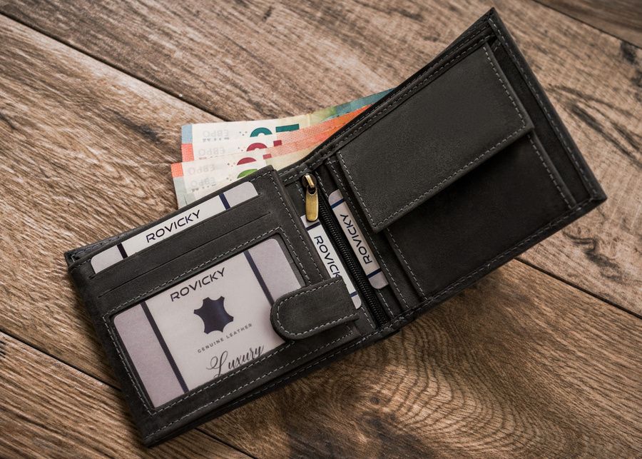 duży, skórzany portfel męski - always wild