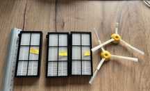 3 filtry hepa i 2 szczotki boczne iRobot części zamienne Roomba