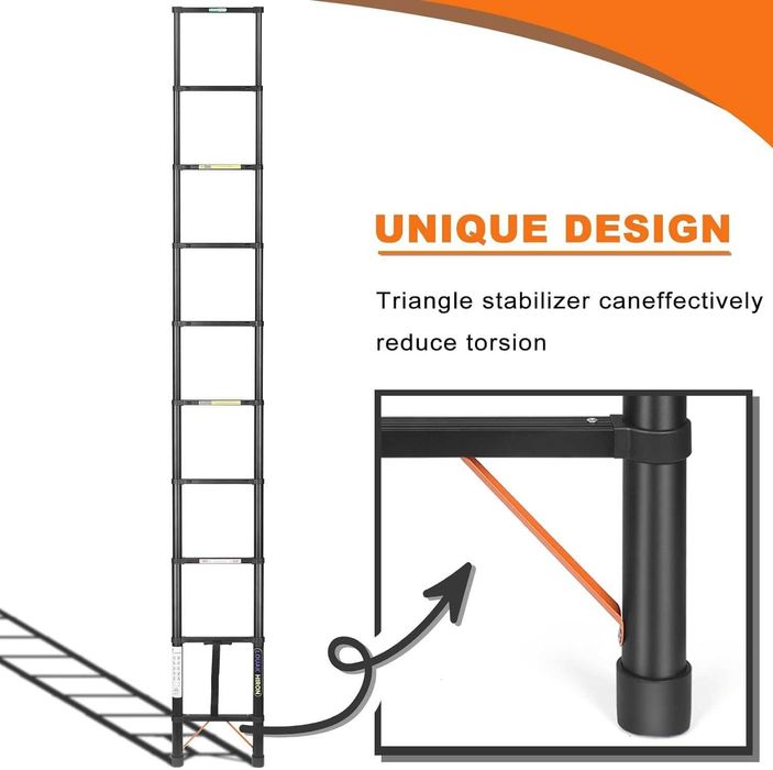 Drabina teleskopowa Aluminiowa 4,3 m