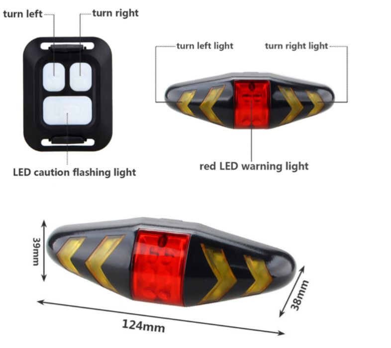 Велосипедный указатель поворота беспроводный поворотник вело габарит