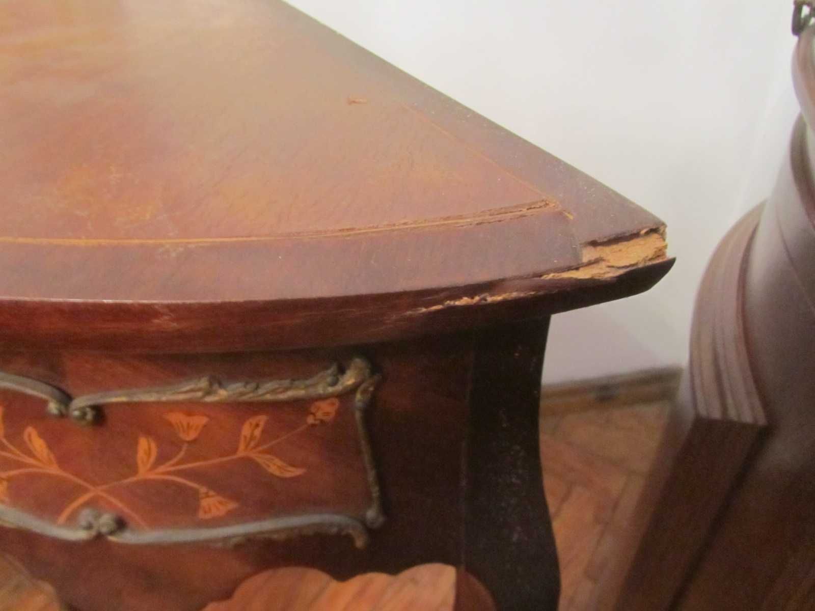 Louceiro de sala de jantar + mesa com 8 cadeiras + mesa luis xv