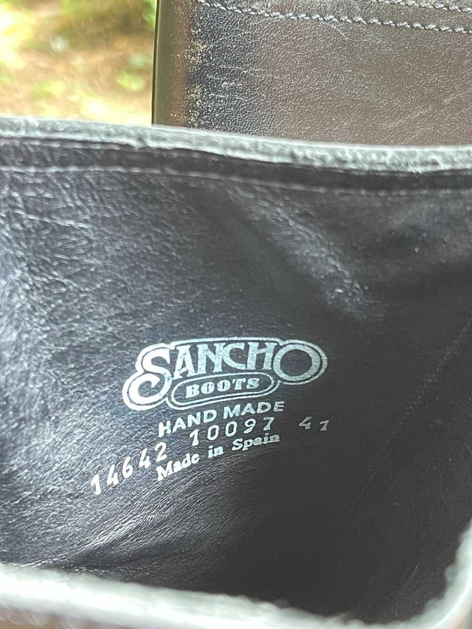 Шкіряні байкерські чоботи Sancho made in Spain