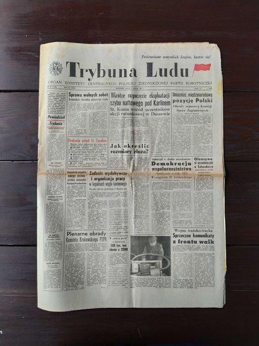 Gazeta TRYBUNA LUDU Nr 10 (11328), 13 I 1981r. PRL