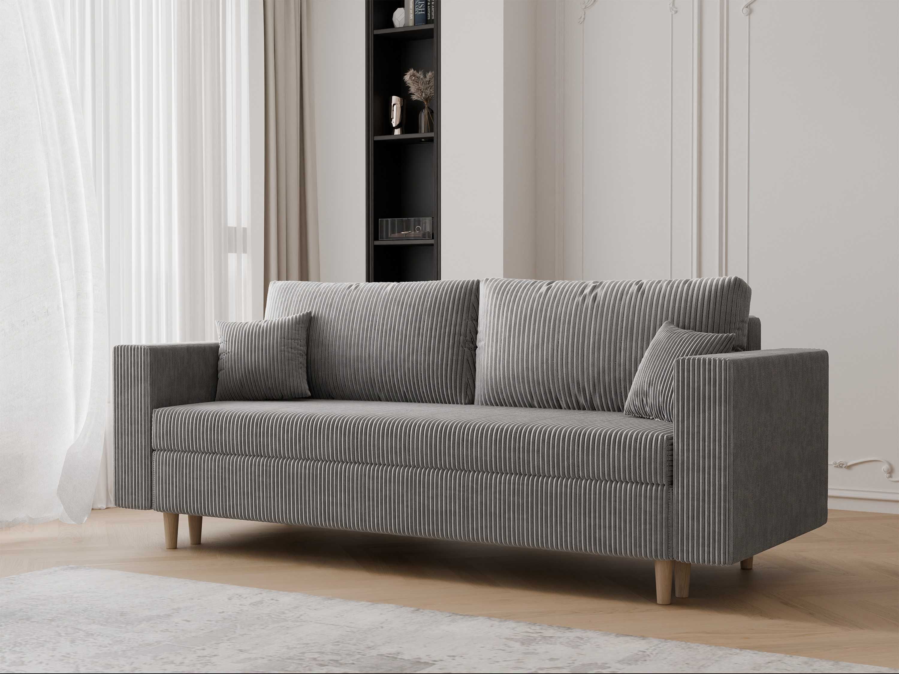 Sofa Rozkładana/ Sofa z Funkcja Spania/ Sofa z Pojemnikiem Na Pościel