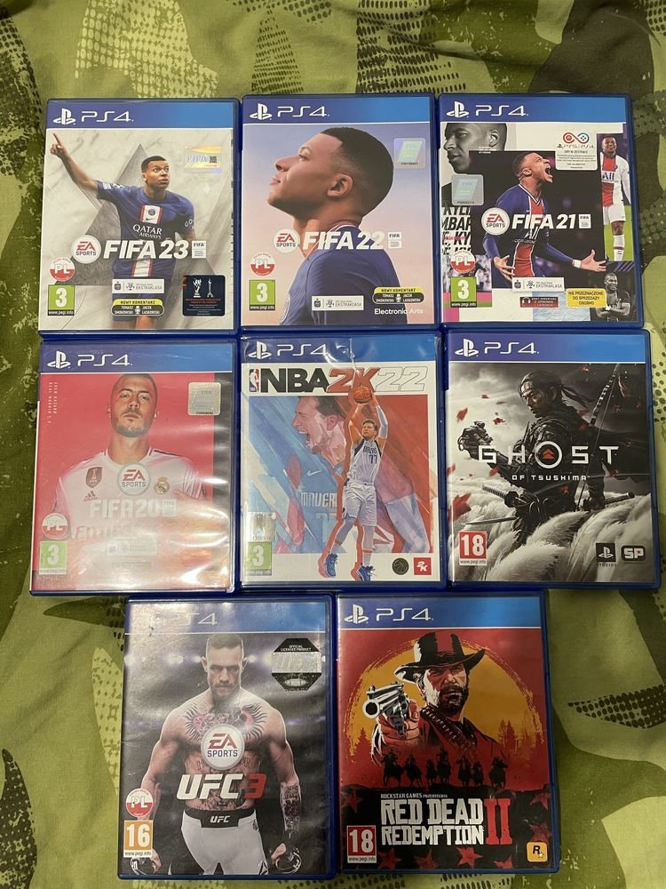 Gry na PS4 PRO ze wsparciem dla PS4 PRO stan idealny, sprzedam osobno