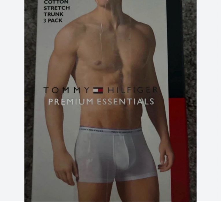 Oryginalne bokserki męskie Tommy Hilfiger – rozmiar L (3-pak, czarne)