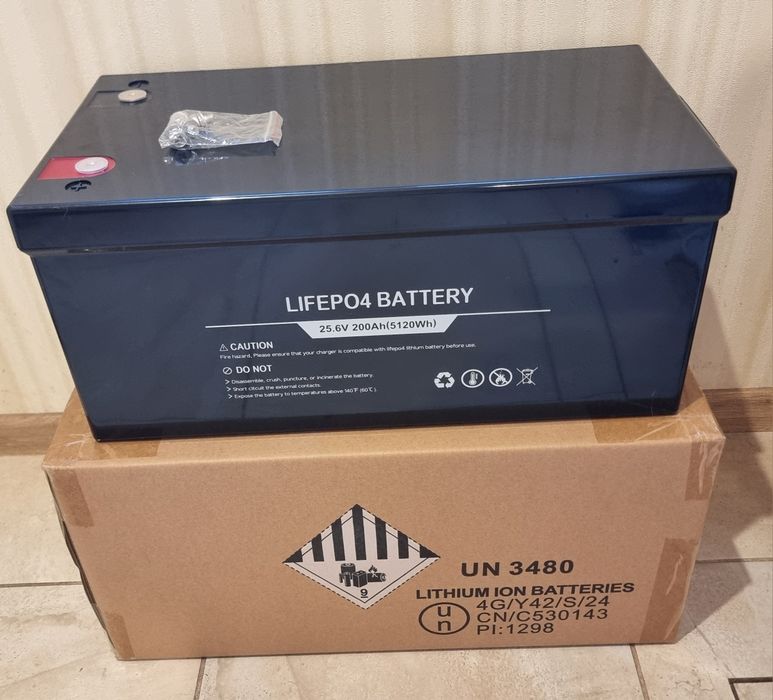 Дешево нові акумулятори  LIFEPOI4 200Ah 25.6V  5.12 кВт