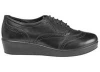 Жіночі чорні шкіряні туфлі оксфорди броги next motion flex 40 р_26 см