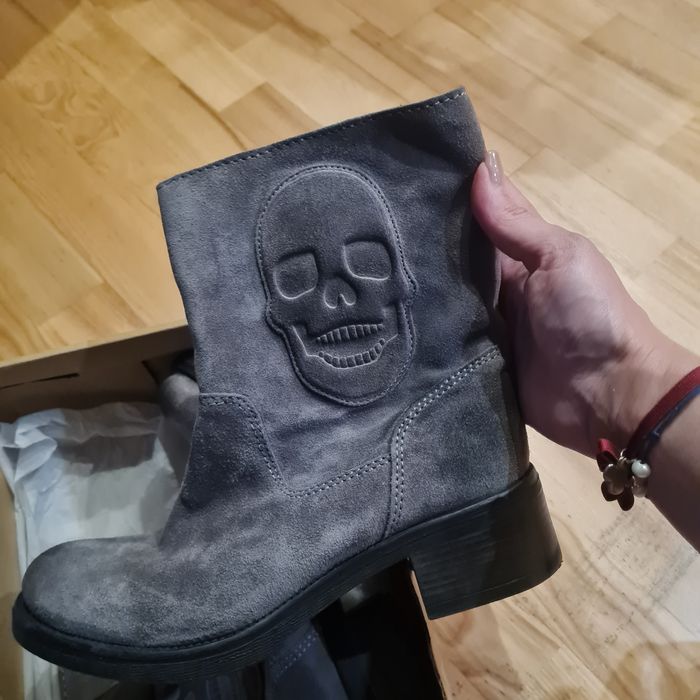 Botki motyw czaszki r. 39/40