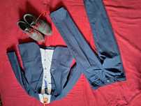 Garnitur coccodrillo elegant granatowy rozmiar 110, 116,  4 elementy k