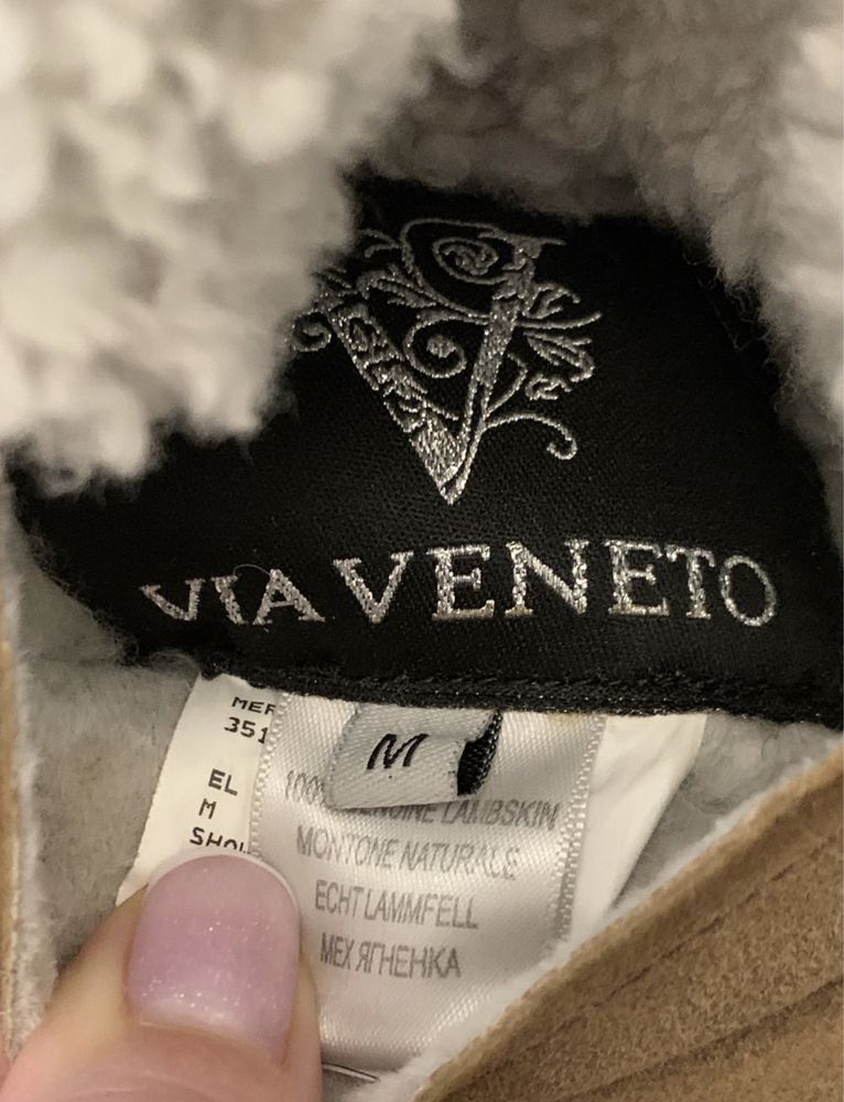 Дублёнка куртка пальто Viaveneto оригинал Италия размер 38