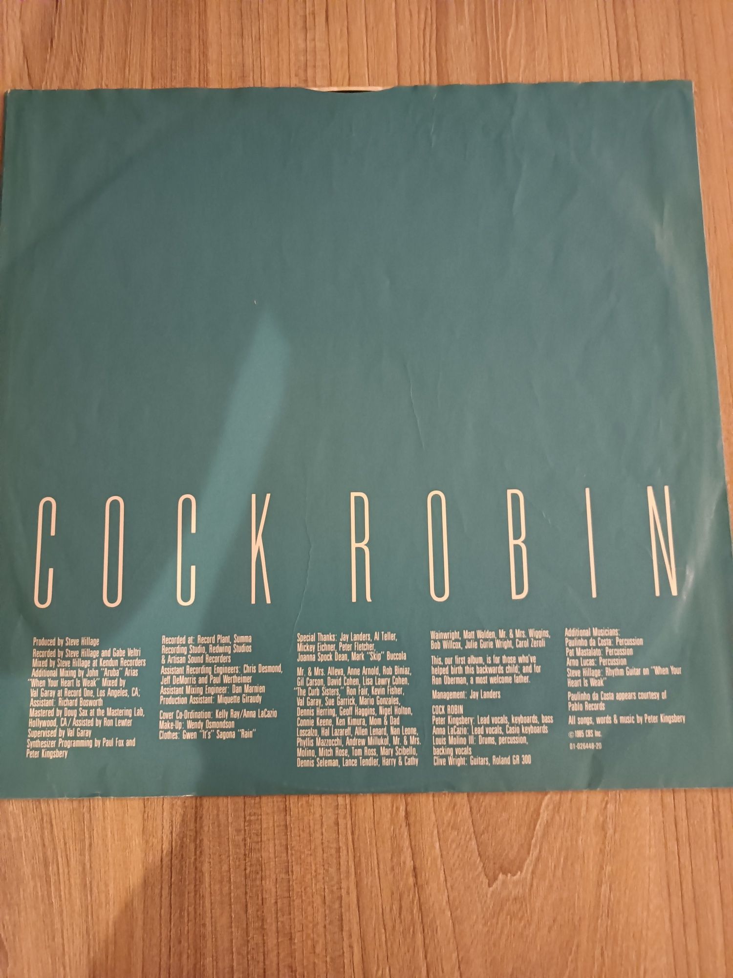 Cock Robin -  płyta winylowa
