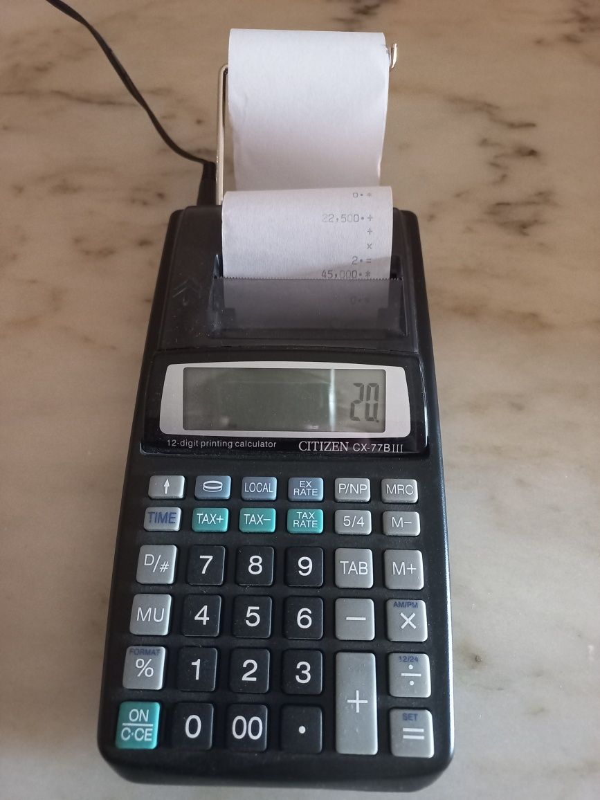 Mini calculadora de rolo Citizen