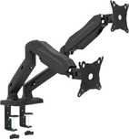 Uchwyt na 2 monitory Maclean MC-861 13"-27" 8kg x2 (16kg) czarny