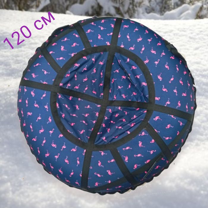 Тюбінг зимовий для катаня тюбинги санки надувные плюшка ватрушка шайба