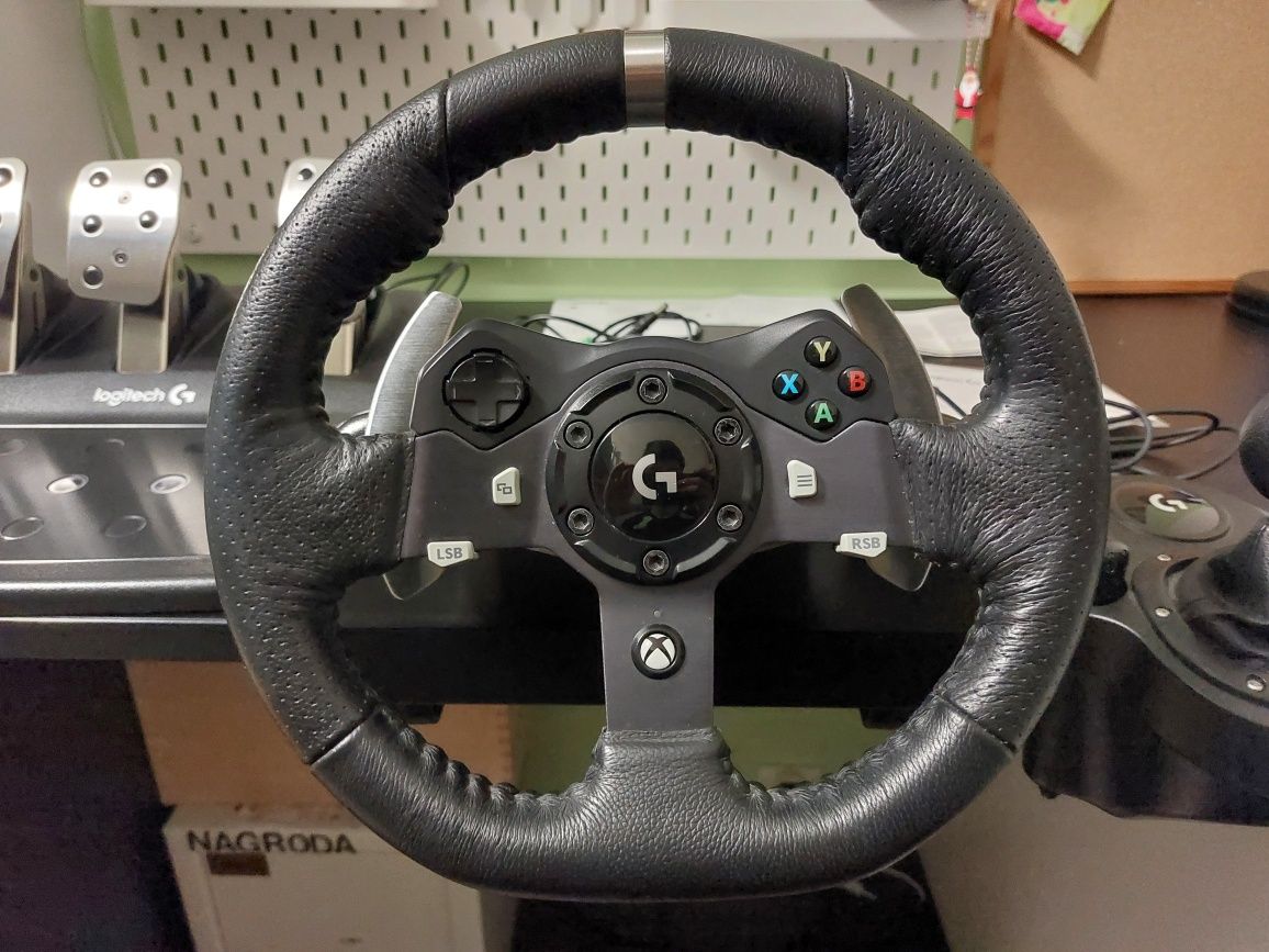 Kierownica Logitech G920 Driving Force + Skrzynia biegów Logitech